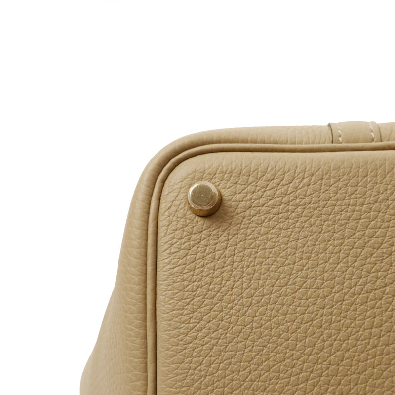 Picture of Hermes Tote Picotin 18 in Trench, Clemence Leather
