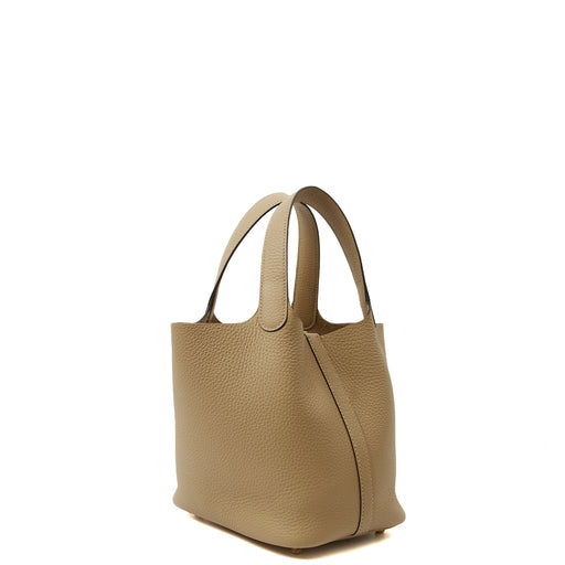 Picture of Hermes Tote Picotin 18 in Trench, Clemence Leather