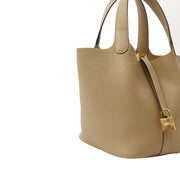 Picture of Hermes Tote Picotin 18 in Trench, Clemence Leather