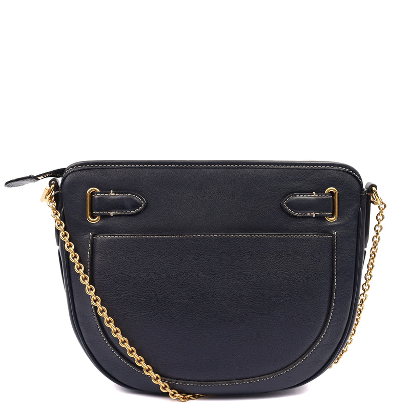 Picture of Mulberry Cross Body Brockwell in Navy, Calfskin Leather