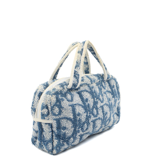 Picture of Christian Dior Top Handle Trotter - Mini in Blue, Fabric