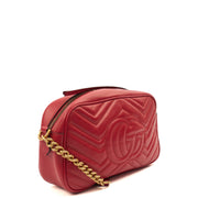 Picture of Gucci Cross Body Marmont Shoulder Bag - Small in Red, Leather