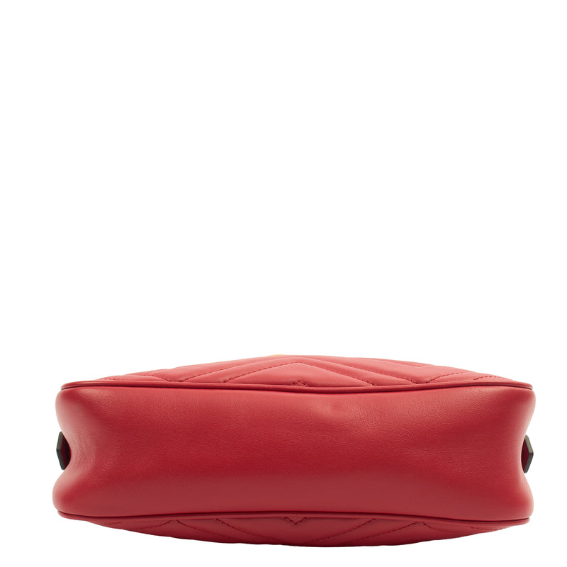 Picture of Gucci Cross Body Marmont Shoulder Bag - Small in Red, Leather