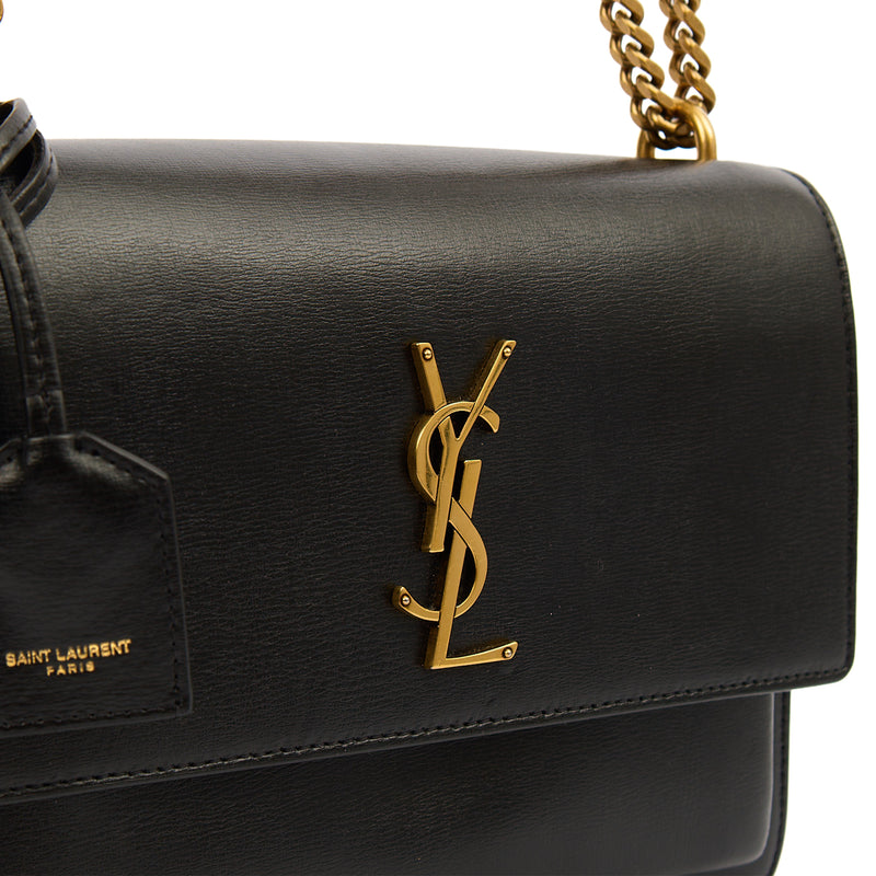 Picture of Saint Laurent Cross Body Sunset - Medium in Black, Leather