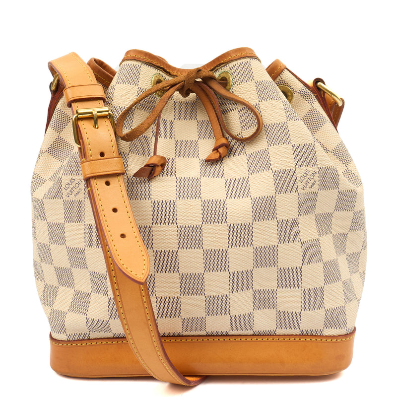 Picture of Louis Vuitton Bucket Bag Noe in Damier Azur, Canvas