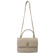 Picture of Chanel Top Handle Trendy CC in Grey, Lambskin Leather