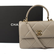 Picture of Chanel Top Handle Trendy CC in Grey, Lambskin Leather