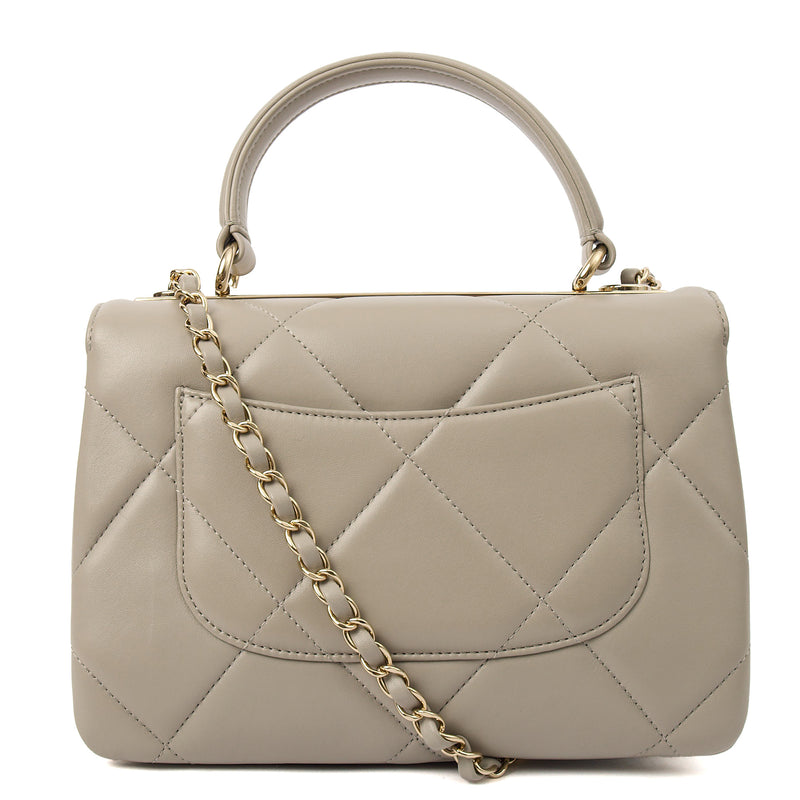 Picture of Chanel Top Handle Trendy CC in Grey, Lambskin Leather
