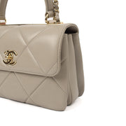 Picture of Chanel Top Handle Trendy CC in Grey, Lambskin Leather