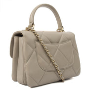 Picture of Chanel Top Handle Trendy CC in Grey, Lambskin Leather