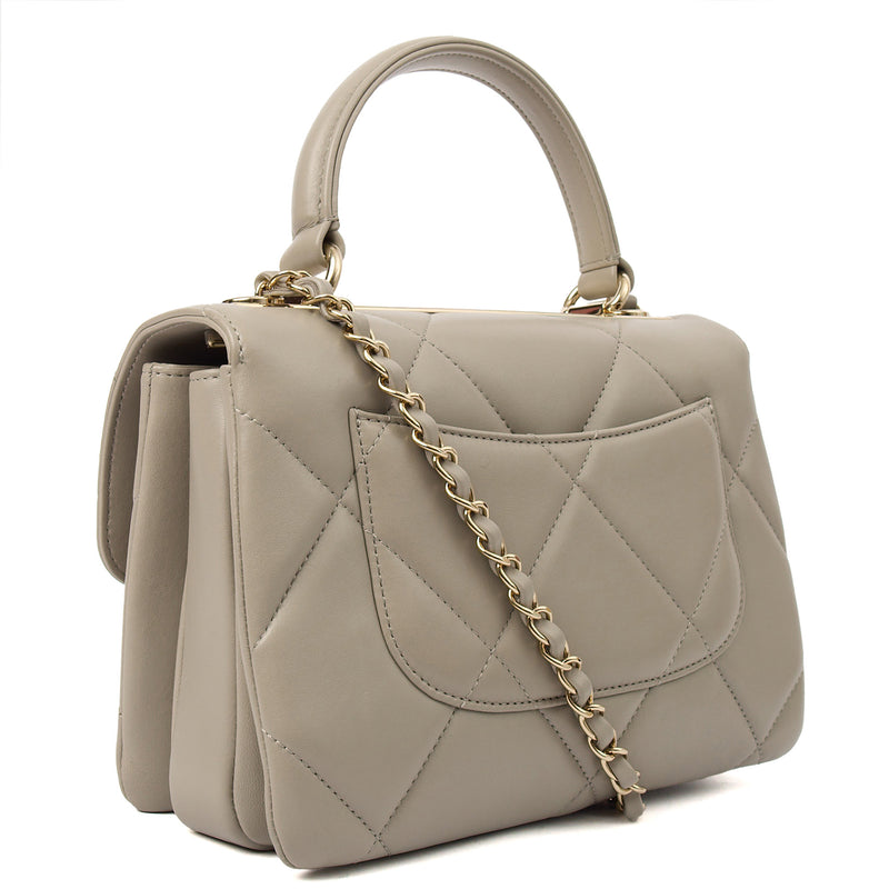 Picture of Chanel Top Handle Trendy CC in Grey, Lambskin Leather