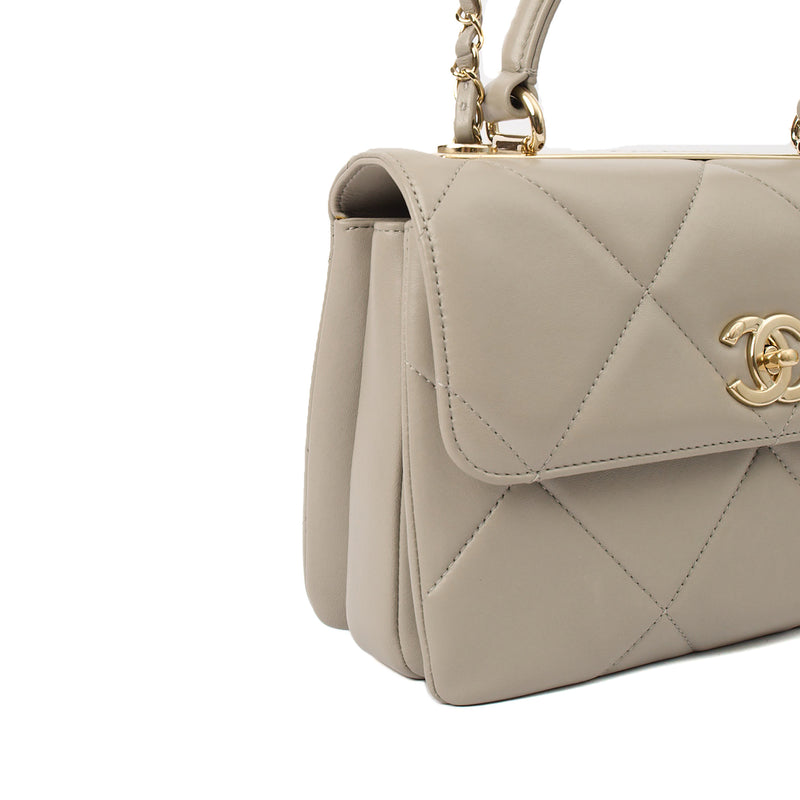Picture of Chanel Top Handle Trendy CC in Grey, Lambskin Leather