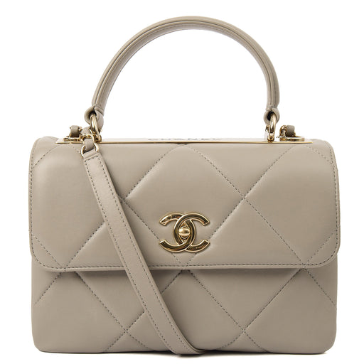 Picture of Chanel Top Handle Trendy CC in Grey, Lambskin Leather