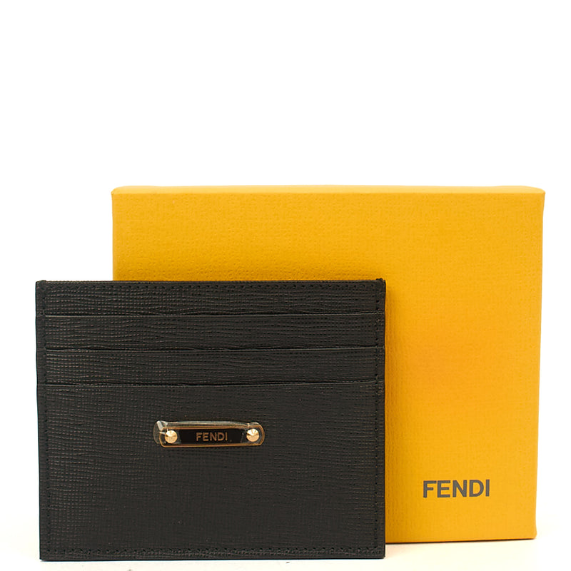Picture of Fendi Wallet Card Holder in Black, Leather