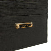 Picture of Fendi Wallet Card Holder in Black, Leather