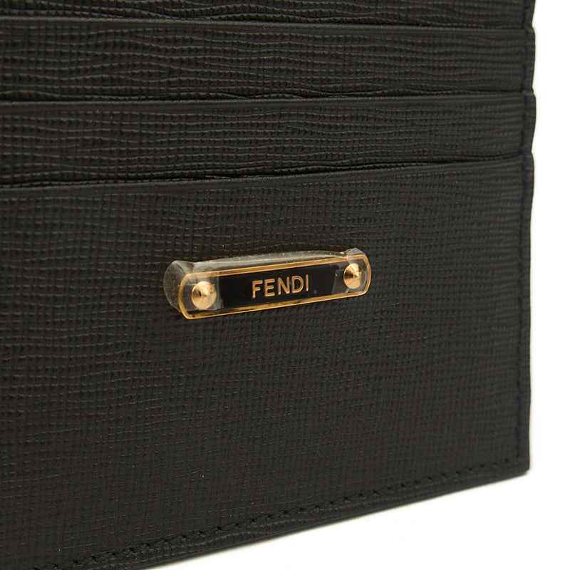 Picture of Fendi Wallet Card Holder in Black, Leather