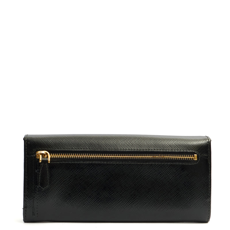 Picture of Prada Wallet Wallet in Black, Patent Leather