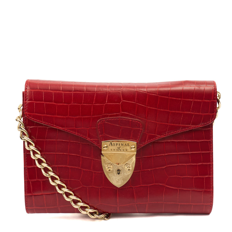 Picture of Aspinal of London Cross Body Mayfair - Mini in Red, invalid