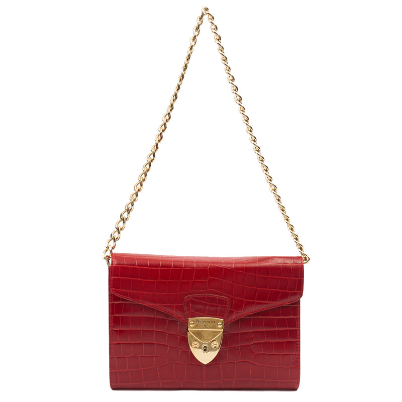 Picture of Aspinal of London Cross Body Mayfair - Mini in Red, invalid