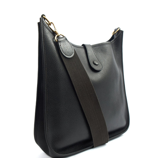 Picture of Hermes Cross Body Evelyne 33 in Black, Togo Leather
