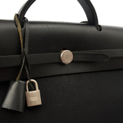 Picture of Hermes Tote Herbag Zip 39 in Black, Fabric