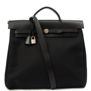 Picture of Hermes Tote Herbag Zip 39 in Black, Fabric