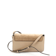 Picture of Chloe Cross Body Faye - Wallet on Strap in Motty Grey, Calfskin Leather