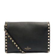 Picture of Valentino Cross Body Rockstud Crossbody Bag - Small in Black, Leather