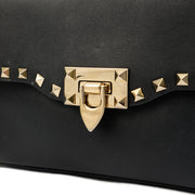Picture of Valentino Cross Body Rockstud Crossbody Bag - Small in Black, Leather