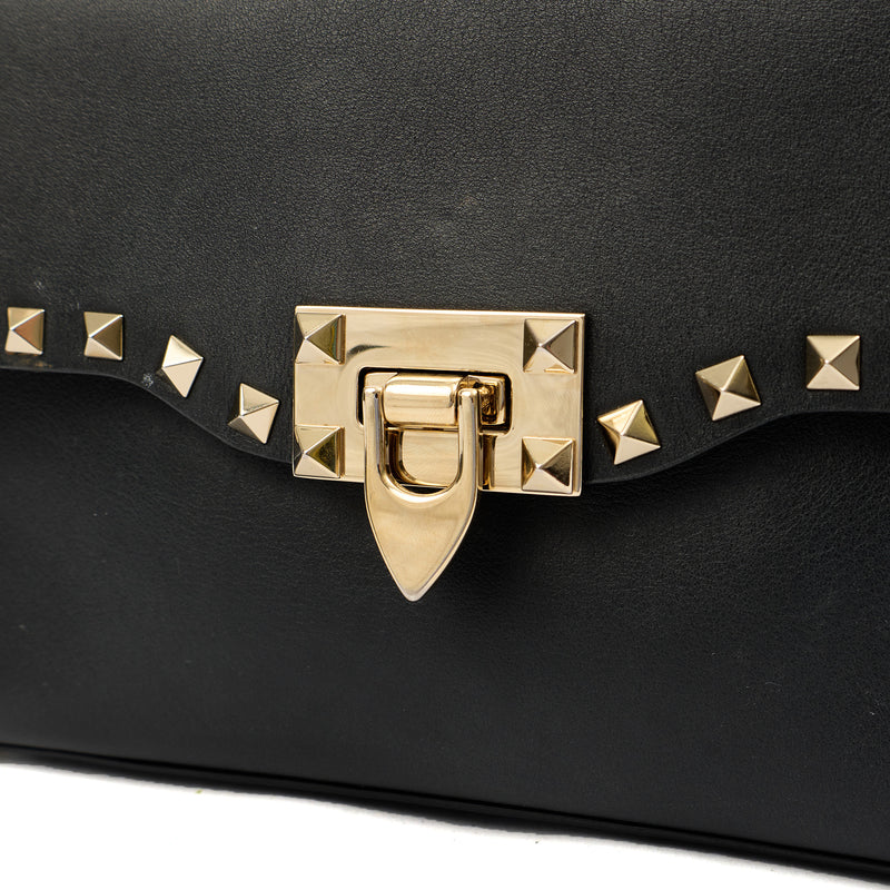 Picture of Valentino Cross Body Rockstud Crossbody Bag - Small in Black, Leather
