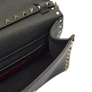 Picture of Valentino Cross Body Rockstud Crossbody Bag - Small in Black, Leather