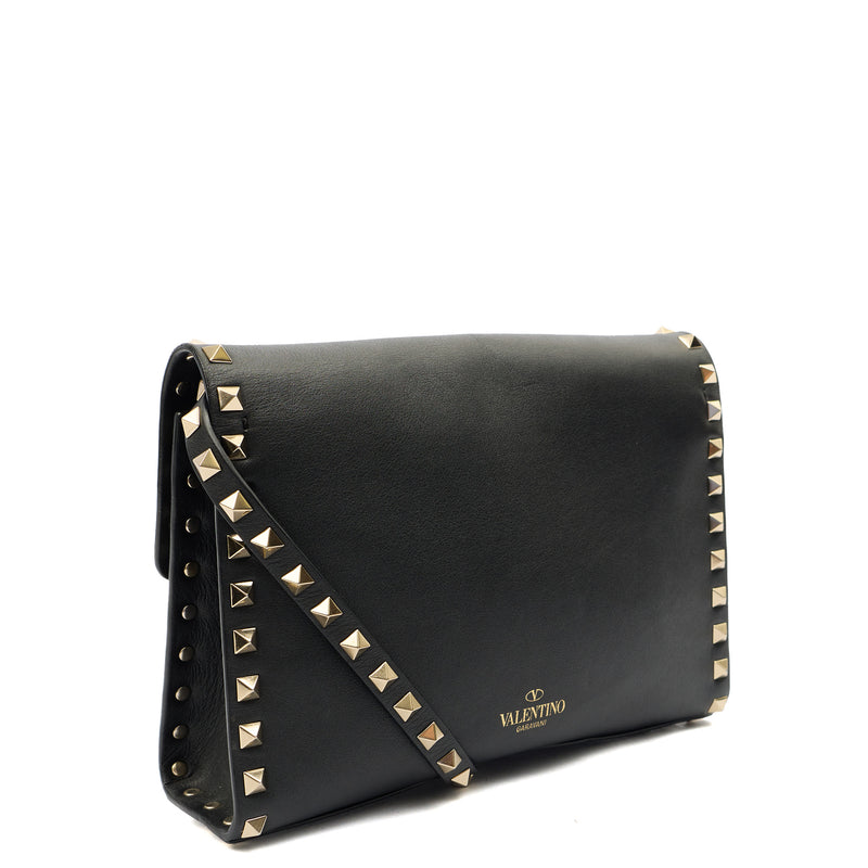 Picture of Valentino Cross Body Rockstud Crossbody Bag - Small in Black, Leather
