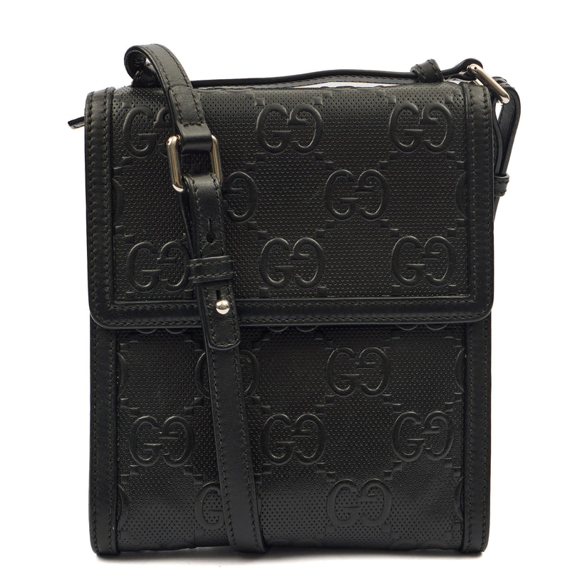 Picture of Gucci Cross Body Messenger in Black, Leather