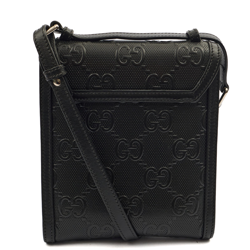 Picture of Gucci Cross Body Messenger in Black, Leather