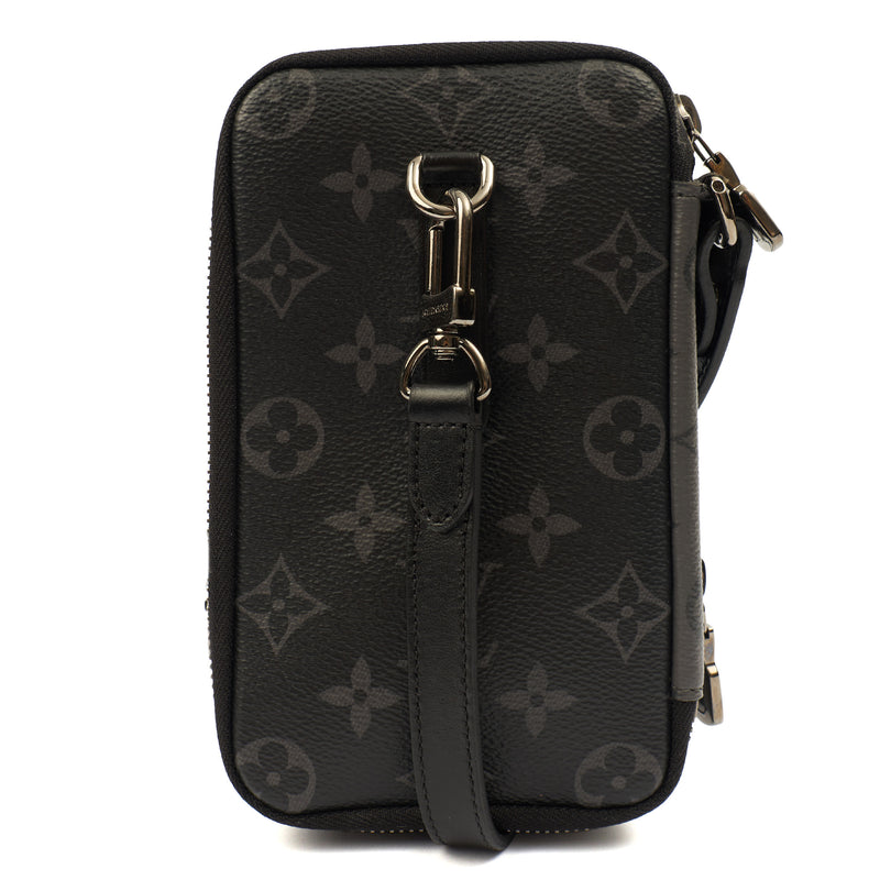 Picture of Louis Vuitton Cross Body  LOUIS VUITTON X NIGO Flap Double Phone Pouch in Damier Graphite, Leather