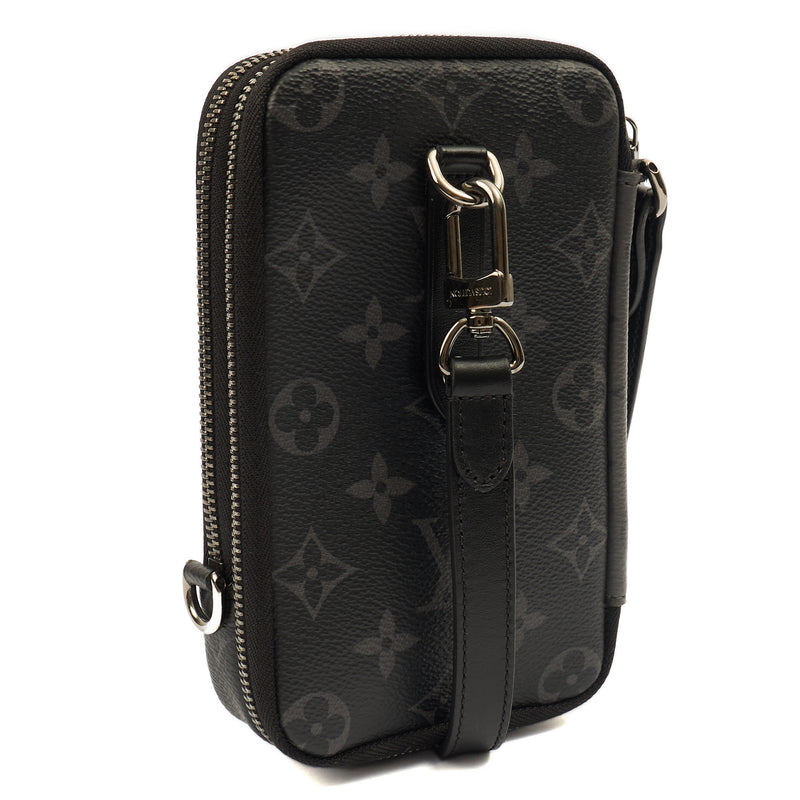 Picture of Louis Vuitton Cross Body  LOUIS VUITTON X NIGO Flap Double Phone Pouch in Damier Graphite, Leather
