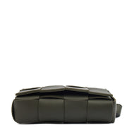 Picture of Bottega Veneta Cross Body Cassette Belt Bag in Green, Intrecciato Nappa