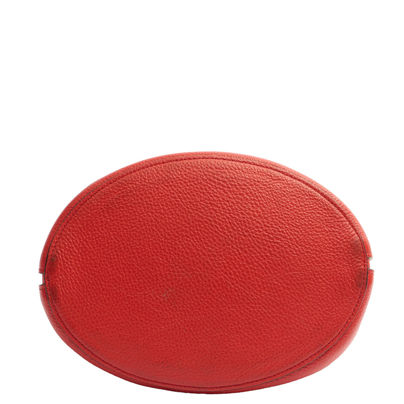 Picture of Mulberry Tote Abbey in Red, Calfskin Leather