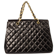 Picture of Chanel Tote Chain Tote in Black, Patent Leather