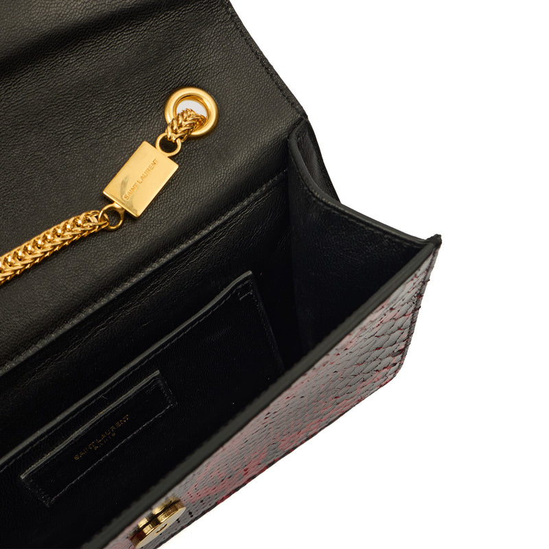Picture of Saint Laurent Shoulder Bag Betty- small  in Print, Python Leather