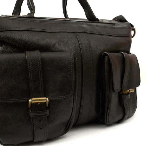 Picture of Mulberry Soft Sided Eastwood  in Black, Leather
