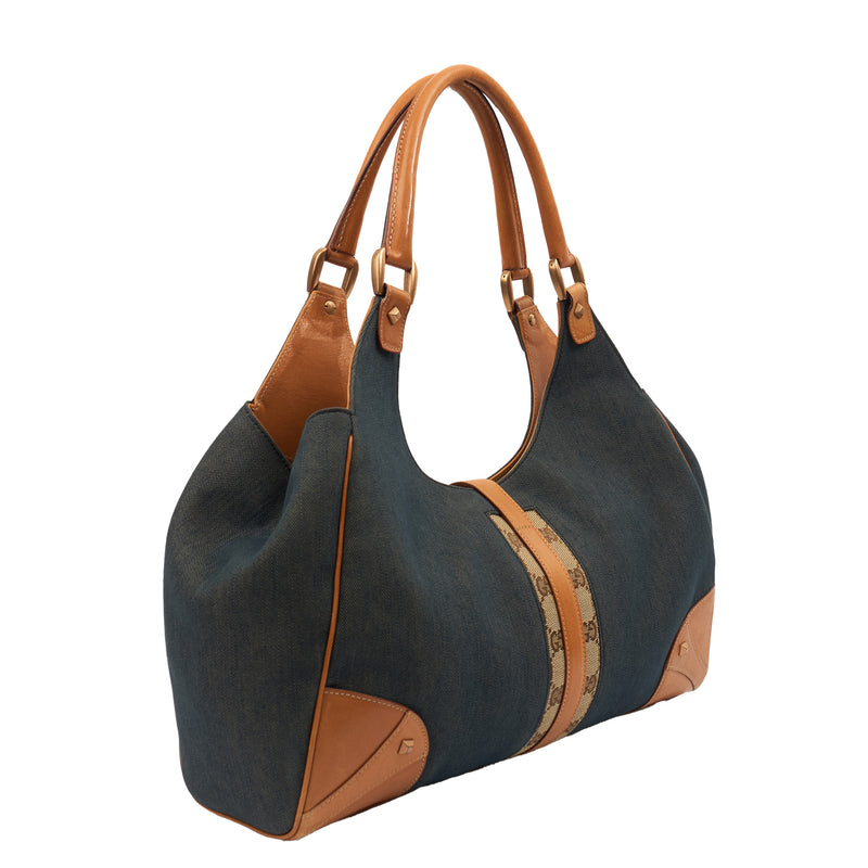 Picture of Gucci Tote Jackie 1961 in Blue, Denim