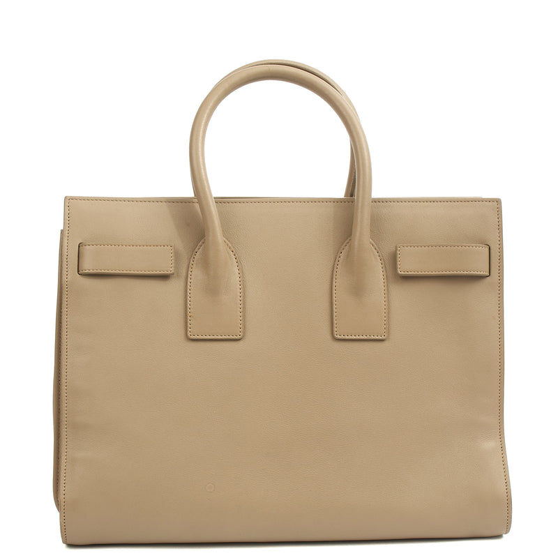 Picture of Saint Laurent Top Handle Sac de Jour in Grey, Leather