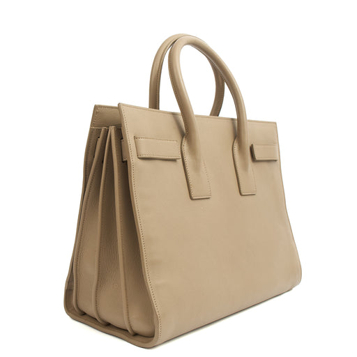 Picture of Saint Laurent Top Handle Sac de Jour in Grey, Leather