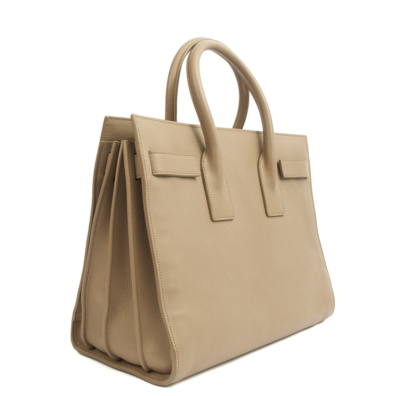 Picture of Saint Laurent Top Handle Sac de Jour in Grey, Leather