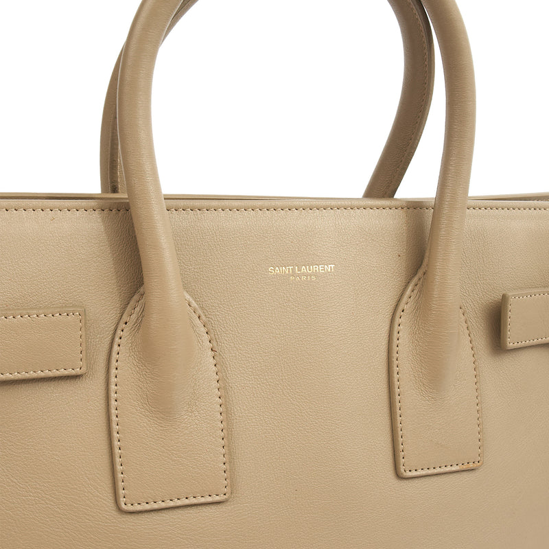 Picture of Saint Laurent Top Handle Sac de Jour in Grey, Leather