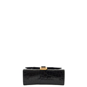 Picture of Balenciaga Mini Bag Hourglass XS in Black, Exotic Effect Leather
