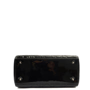 Picture of Christian Dior Top Handle Lady Dior - Medium in Black, Patent Leather