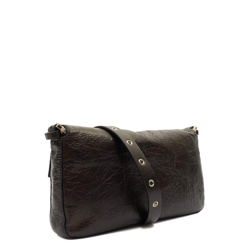 Picture of Fendi Shoulder Bag Baguette in Brown, Leather