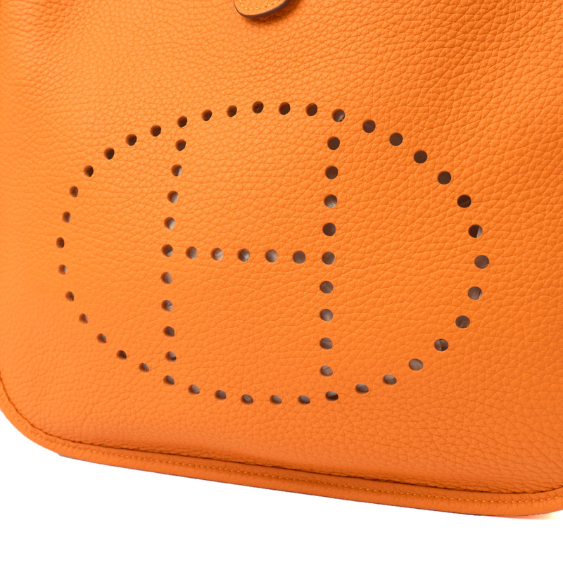 Picture of Hermes Cross Body Evelyne 29 in Classic Orange, Clemence Leather